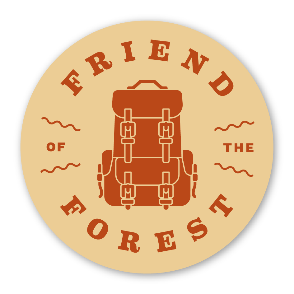 Geometric Friend of the Forest badge.